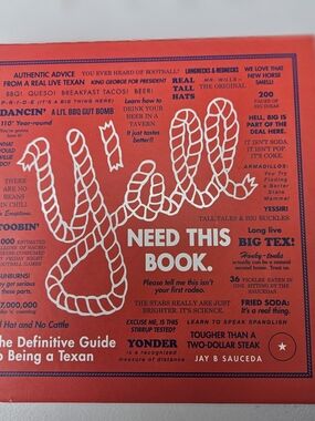 Need This Book. Red Texas Guide by